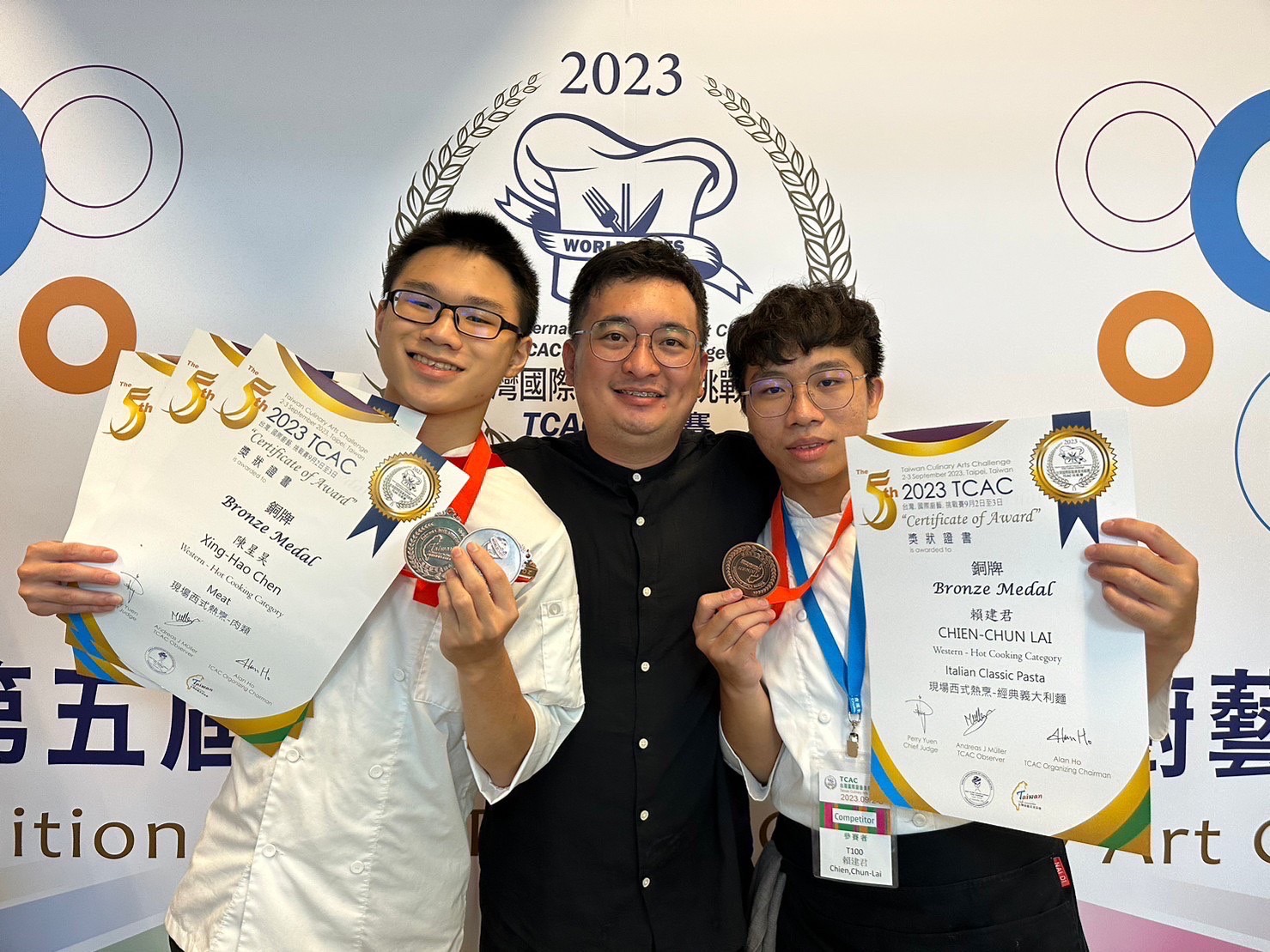 賀! 本系2023TCAC台灣國際廚藝美食挑戰賽獲得佳績!